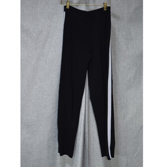 Sandro Paris Black Zip-Up Track Sweater & Pant Set - Picture 4 of 5